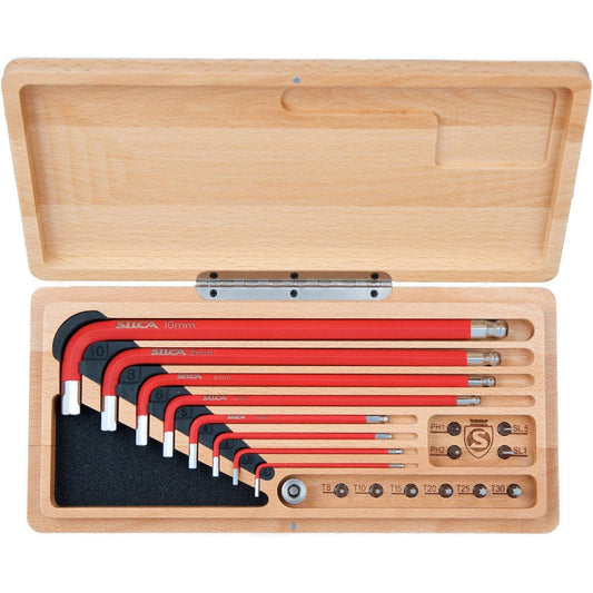 Silca HX One Home Essentials Allen Key Tool Set Beechwood Box / One Size